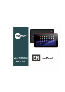 Manual Mpman MPDCG75 Tablet