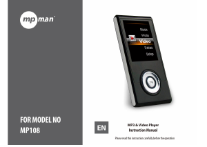 Manual Mpman MP-108 Mp3 Player