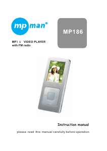 Handleiding Mpman MP-186 Mp3 speler