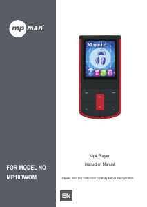 Manual Mpman MP-103WOM Mp3 Player