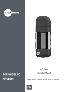 Manual Mpman MP-UB555 Mp3 Player