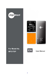 Manual Mpman MP-217SP Mp3 Player