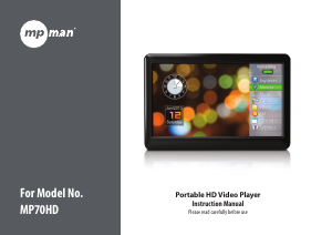 Manual Mpman MP-70HD Mp3 Player