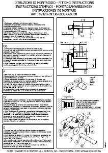 Manual de uso Newform 69328 Extro Grifería