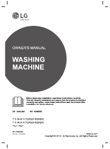 Manual LG F2J5HY3W Mașină de spălat