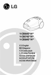 Manual LG V-CB584STU Aspirator