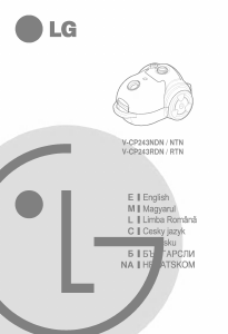 Bruksanvisning LG V-CP243NDN Dammsugare