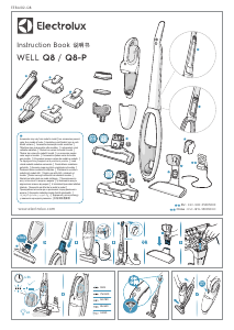 Manual de uso Electrolux WQ81-55MB Well Q8 Aspirador