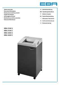 Manual EBA 2126 C Paper Shredder