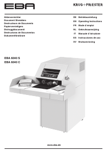 Manuale EBA 6040 S Distruggidocumenti