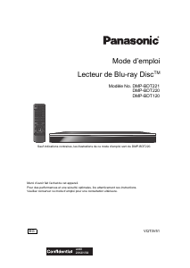 Mode d’emploi Panasonic DMP-BDT221 Lecteur de blu-ray