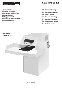 Bedienungsanleitung EBA 6340 S Aktenvernichter