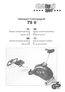 Bedienungsanleitung Christopeit TS 6 Heimtrainer