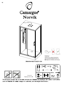 كتيب Camargue Norvik (80x110x215) كابينة الاستحمام