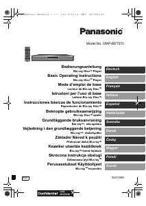 Manual de uso Panasonic DMP-BDT570EG Reproductor de blu-ray
