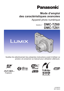 Mode d’emploi Panasonic DMC-TZ61EF Lumix Appareil photo numérique