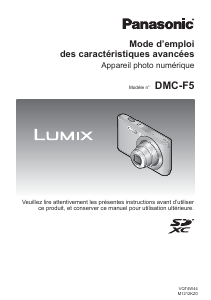 Mode d’emploi Panasonic DMC-F5EB Lumix Appareil photo numérique