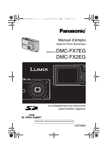 Mode d’emploi Panasonic DMC-FX2EG Lumix Appareil photo numérique