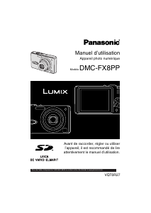 Mode d’emploi Panasonic DMC-FX8PP Lumix Appareil photo numérique