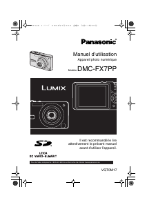 Mode d’emploi Panasonic DMC-FX7PP Lumix Appareil photo numérique
