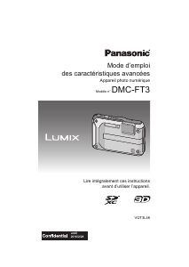 Mode d’emploi Panasonic DMC-FT3 Lumix Appareil photo numérique