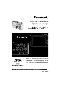 Mode d’emploi Panasonic DMC-FX9PP Lumix Appareil photo numérique