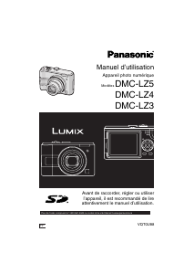 Mode d’emploi Panasonic DMC-LZ4 Lumix Appareil photo numérique