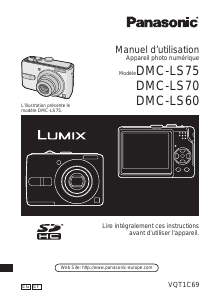 Mode d’emploi Panasonic DMC-LS60 Lumix Appareil photo numérique