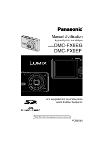 Mode d’emploi Panasonic DMC-FX9EF Lumix Appareil photo numérique