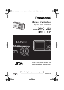Mode d’emploi Panasonic DMC-LS3 Lumix Appareil photo numérique