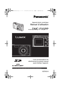 Mode d’emploi Panasonic DMC-FX5PP Lumix Appareil photo numérique