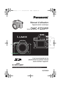 Mode d’emploi Panasonic DMC-FZ20PP Lumix Appareil photo numérique