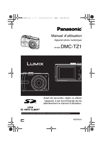 Mode d’emploi Panasonic DMC-TZ1 Lumix Appareil photo numérique