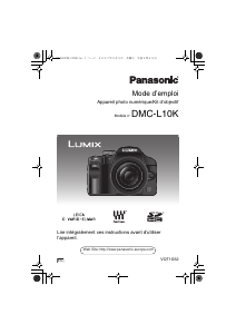 Mode d’emploi Panasonic DMC-L10KEB Lumix Appareil photo numérique