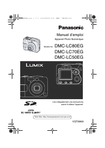 Mode d’emploi Panasonic DMC-LC80EG Lumix Appareil photo numérique