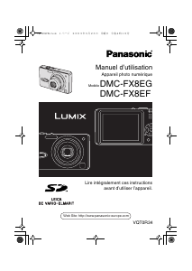 Mode d’emploi Panasonic DMC-FX8EF Lumix Appareil photo numérique