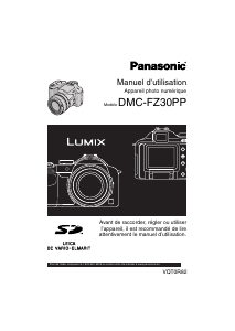 Mode d’emploi Panasonic DMC-FZ30PP Lumix Appareil photo numérique