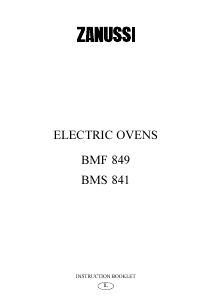 Bruksanvisning Zanussi BMF849MR Ugn
