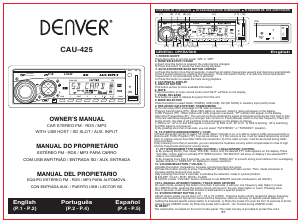 Manual Denver CAU-425 Car Radio