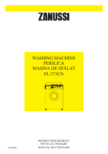 Manual Zanussi FL 573 CN Mașină de spălat