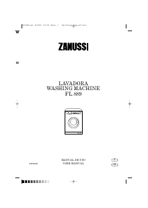 Manual Zanussi FL 889 Washing Machine