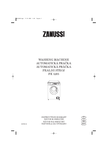 Manual Zanussi FE 1205 Washing Machine