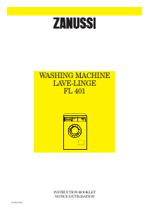 Manual Zanussi FL 401 Washing Machine