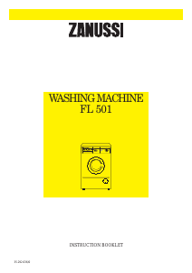 Manual Zanussi FL 501 Washing Machine