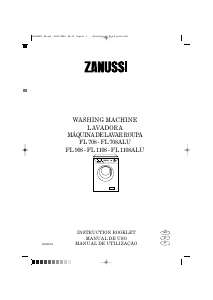 Manual Zanussi FL 1108 ALU Washing Machine