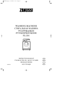 Käyttöohje Zanussi FL 1201 Pesukone