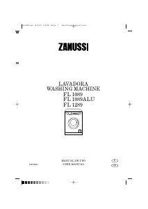 Manual de uso Zanussi FL 1089 ALU Lavadora