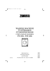 Manual Zanussi FJE 1204 G Washing Machine