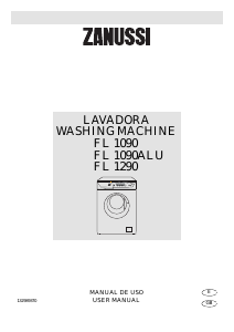 Manual de uso Zanussi FL 1090 ALU Lavadora