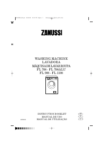 Manual de uso Zanussi FL 908 Lavadora